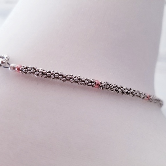 Rose Gold Choker Necklace on a Toggle Clasp - Picture 4 of 6